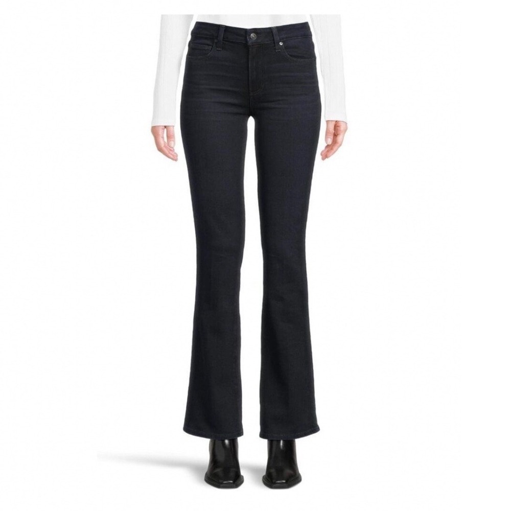 Paige Skyline Boot Black Bootcut Jeans Size 25 Slim Fit Stretch Denim NWOT